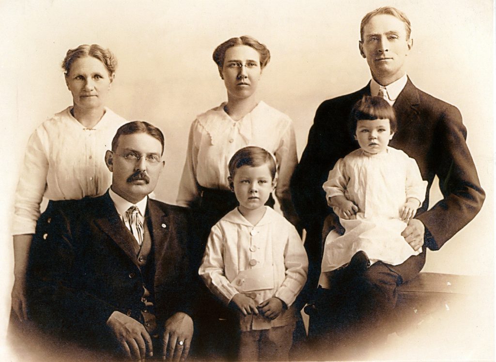 Marion Elizabeth Brennan as a baby with family